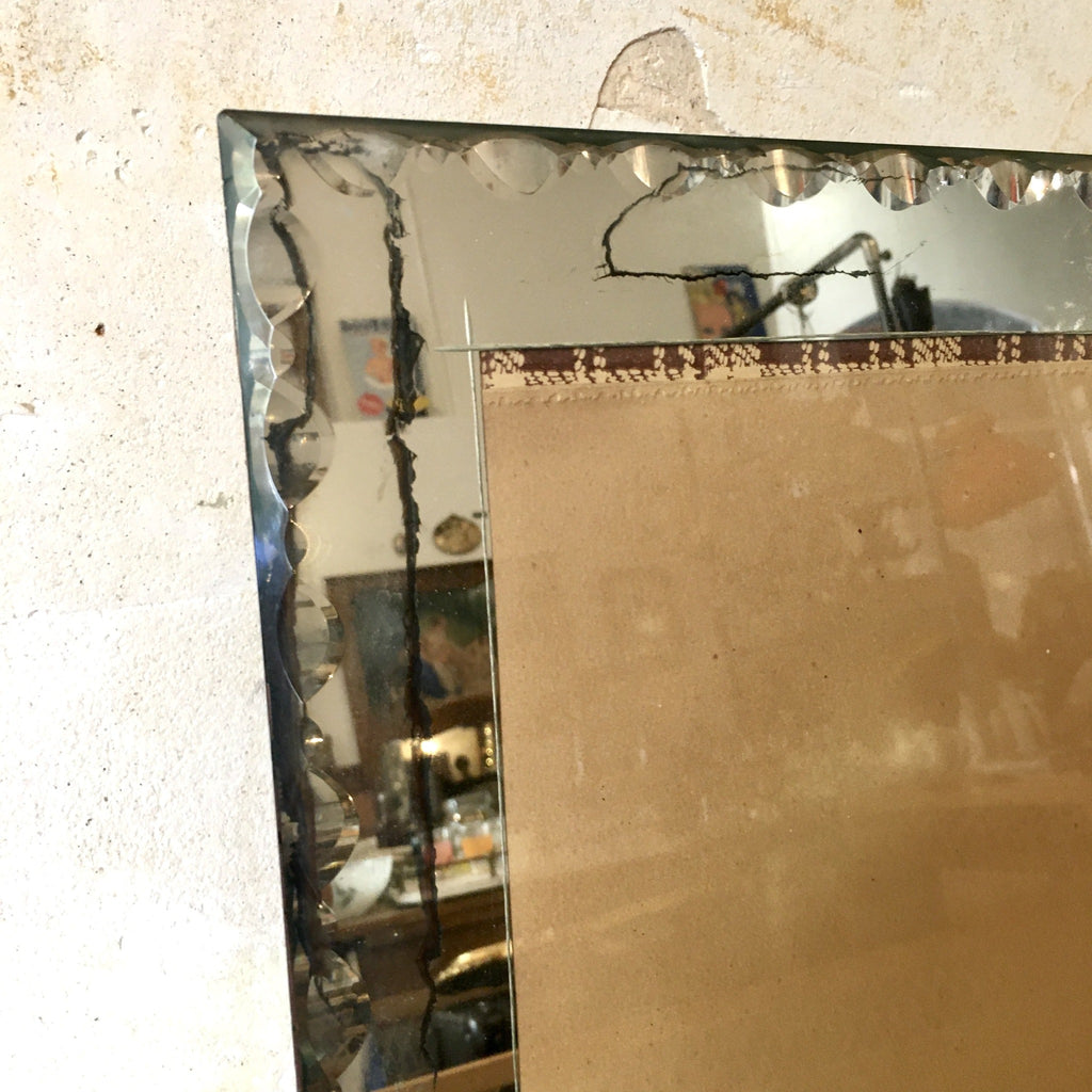 Grand cadre photo contour miroir biseauté