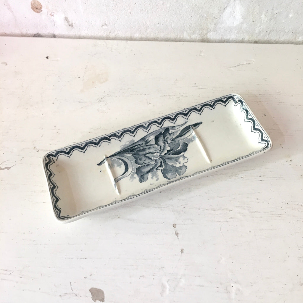 Porte brosse à dent décor Iris de FF Pexonne