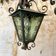 Lampadaire lanterne en fer forgé 1950