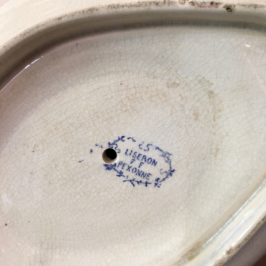 Saucière en faïence Liseron FF Pexonne