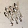Ensemble de 6 petites cuillères en métal argenté