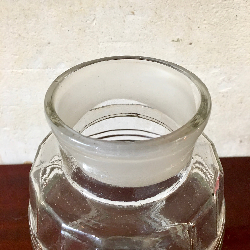 Grande bonbonnière en verre avec bouchon