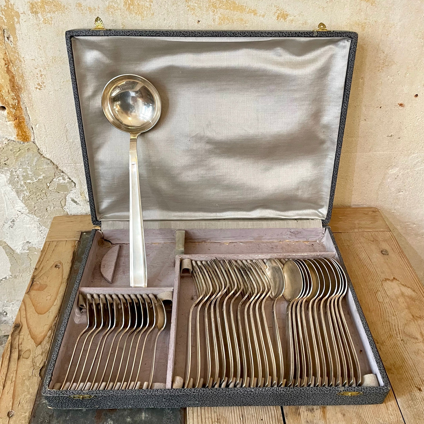 Ménagère 37 pièces métal argenté Bouillet Bourdelle (BB)