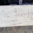 Banc en bois peint blanc 145 cm