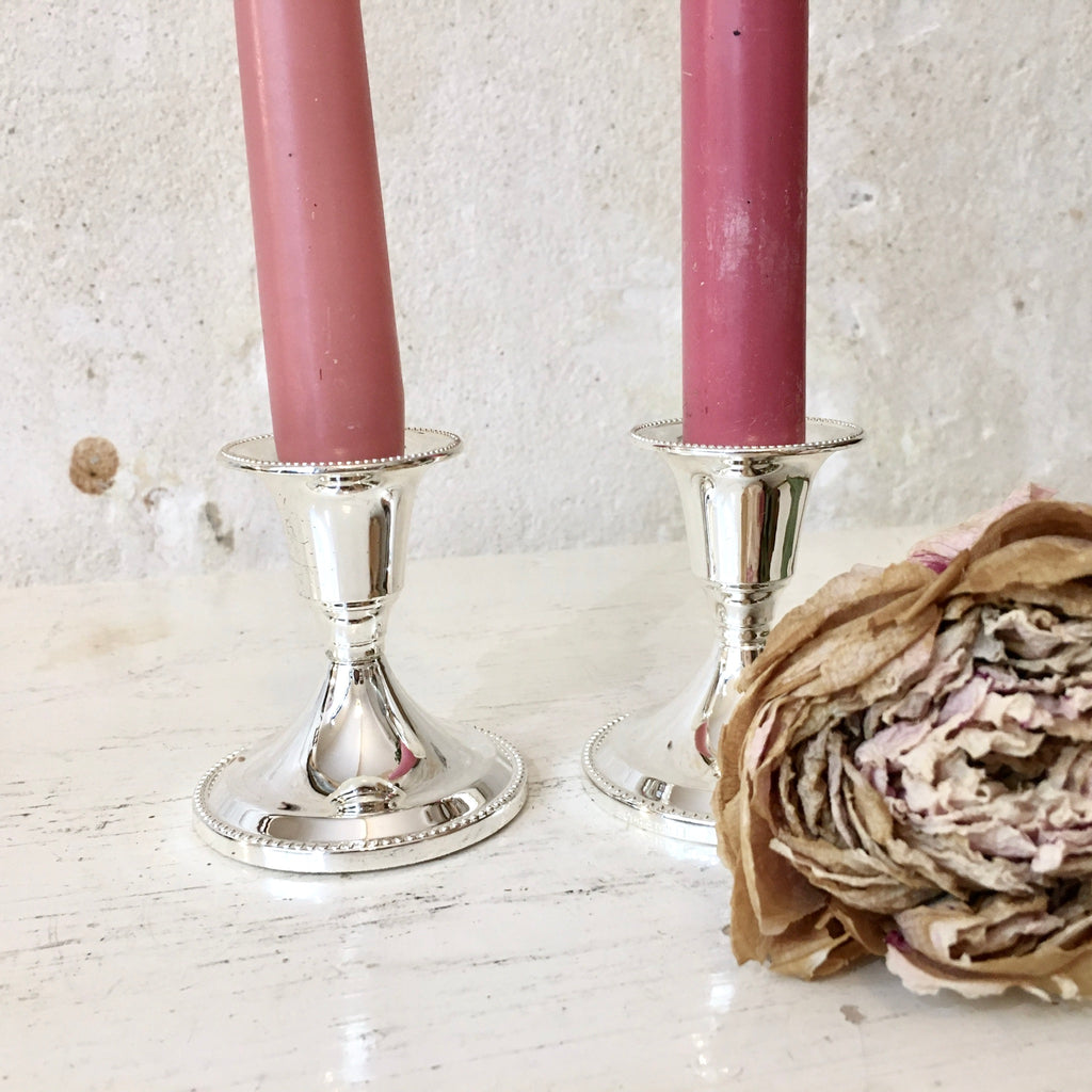 Paire de bougeoirs Christofle