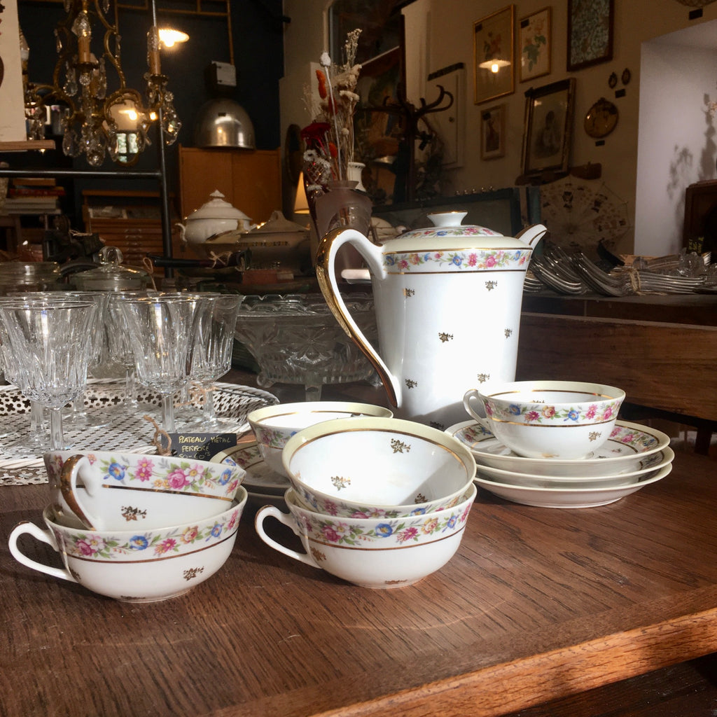 Service à café porcelaine de Limoges