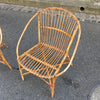 Fauteuil rotin années 60