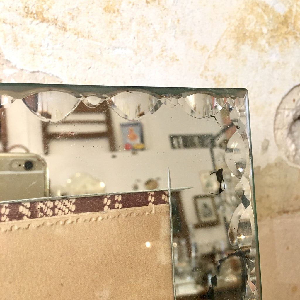 Grand cadre photo contour miroir biseauté