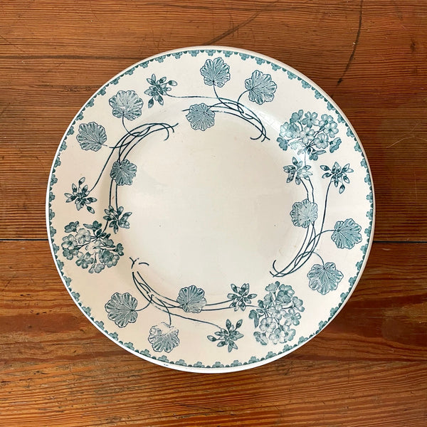 Assiette plate Sarreguemines modèle Géranium