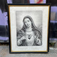 Gravure religieuse Le très Saint Coeur de Marie