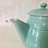 Grande théière en céramique vert d'eau