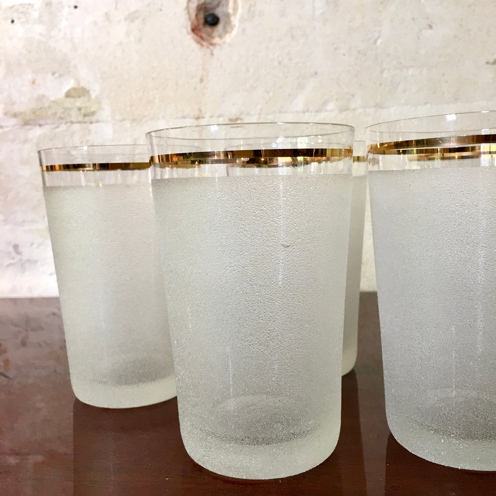 Lot de 6 verres à orangeade granité
