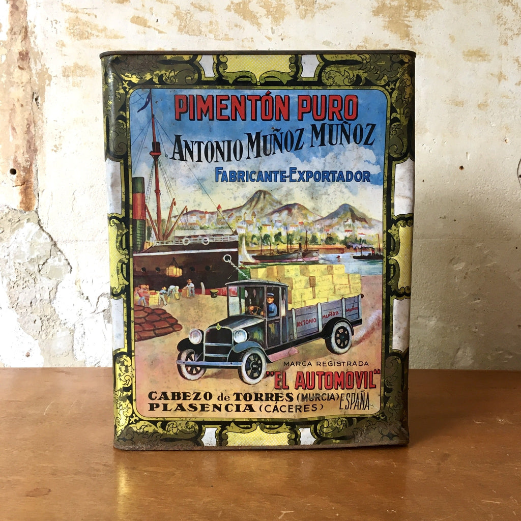 Ancien bidon Pimenton Puro Antonio Muñoz, Espagne