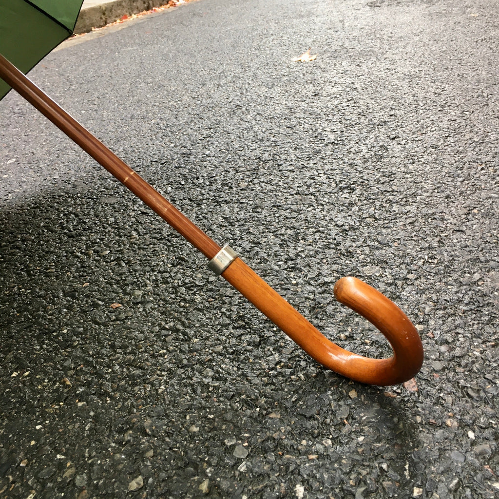 Parapluie vintage vert foncé