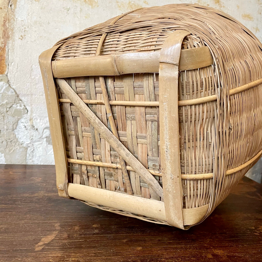 Grand panier en osier