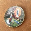 Médaillon religieux de Lourdes