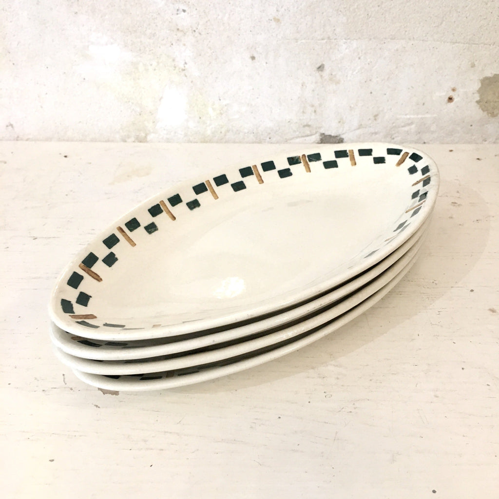 Ravier oval Chantilly Terre de Fer HBC en faïence