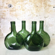 Petite flasque d'armagnac en verre vert