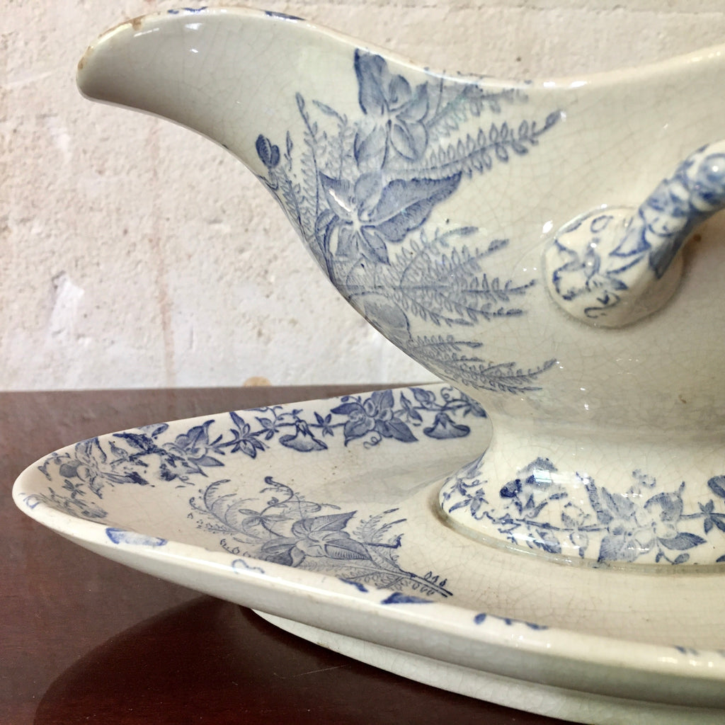 Saucière en faïence Liseron FF Pexonne