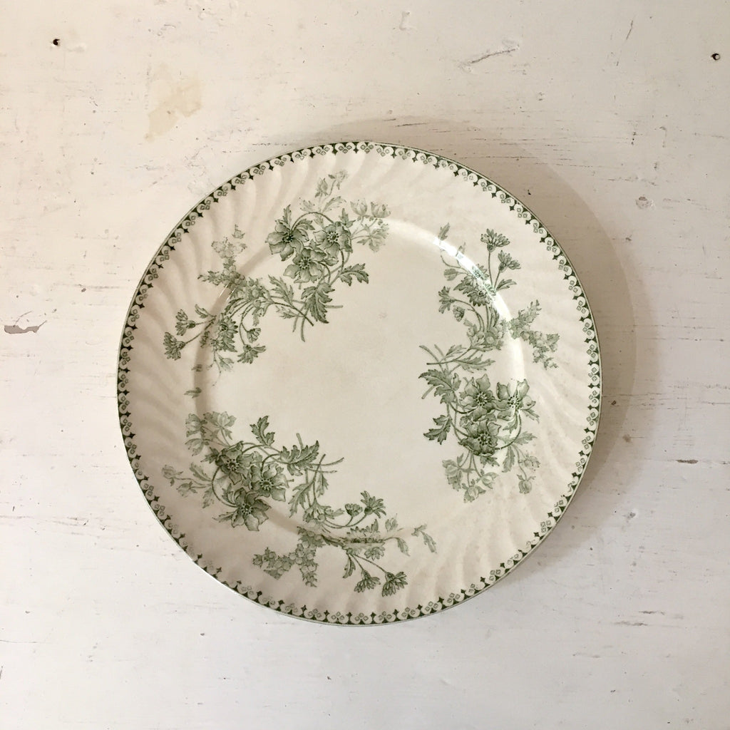 Assiette plate Sarreguemines Elvire