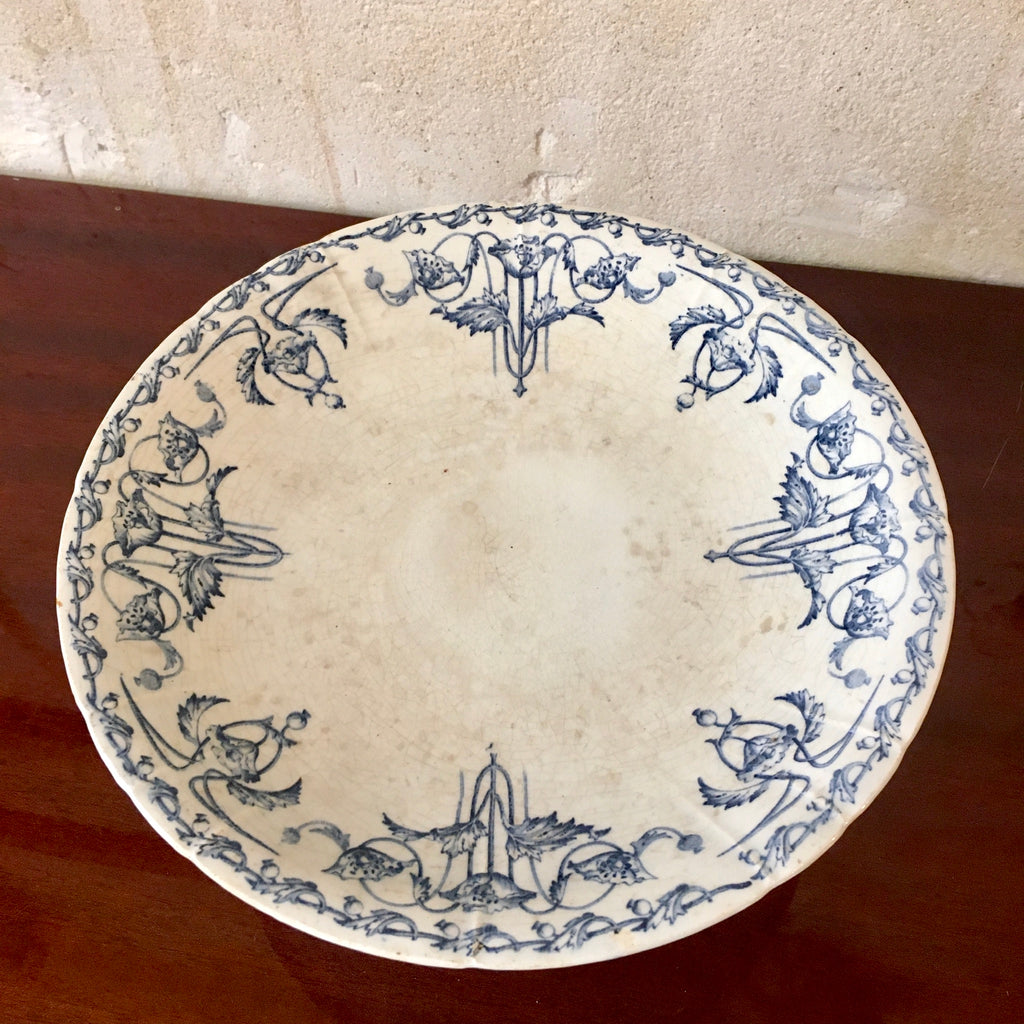 Présentoir à gâteaux en faïence Terre de Fer Amboise