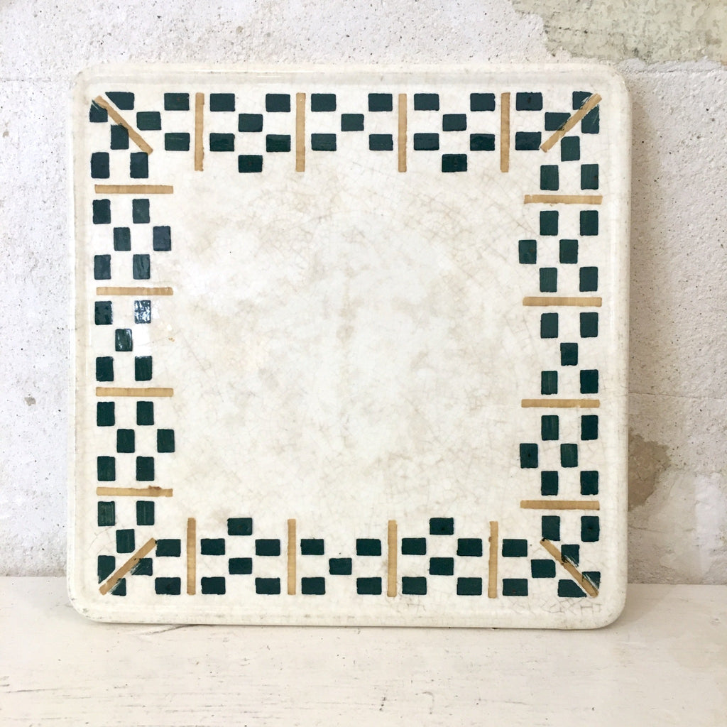 Dessous de plat Chantilly Terre de Fer HBC en faïence