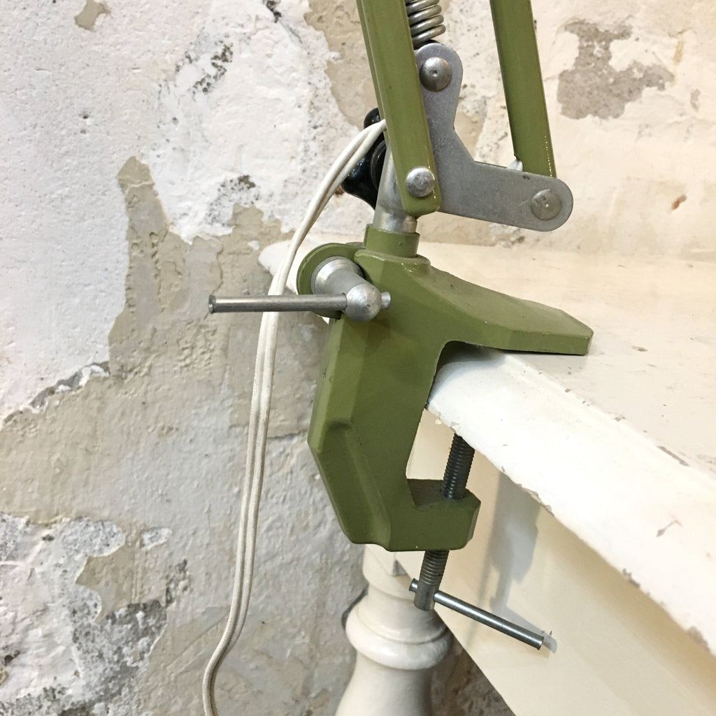 Lampe articulée d'usine vert laurier