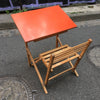 Bureau d'enfant pliable en formica orange