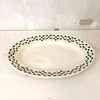 Plat de service oval Chantilly Terre de Fer HBC en faïence