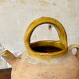 Grand pot à eau en grès vernissé jaune
