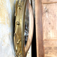 Miroir convexe dit de sorcière laiton vintage