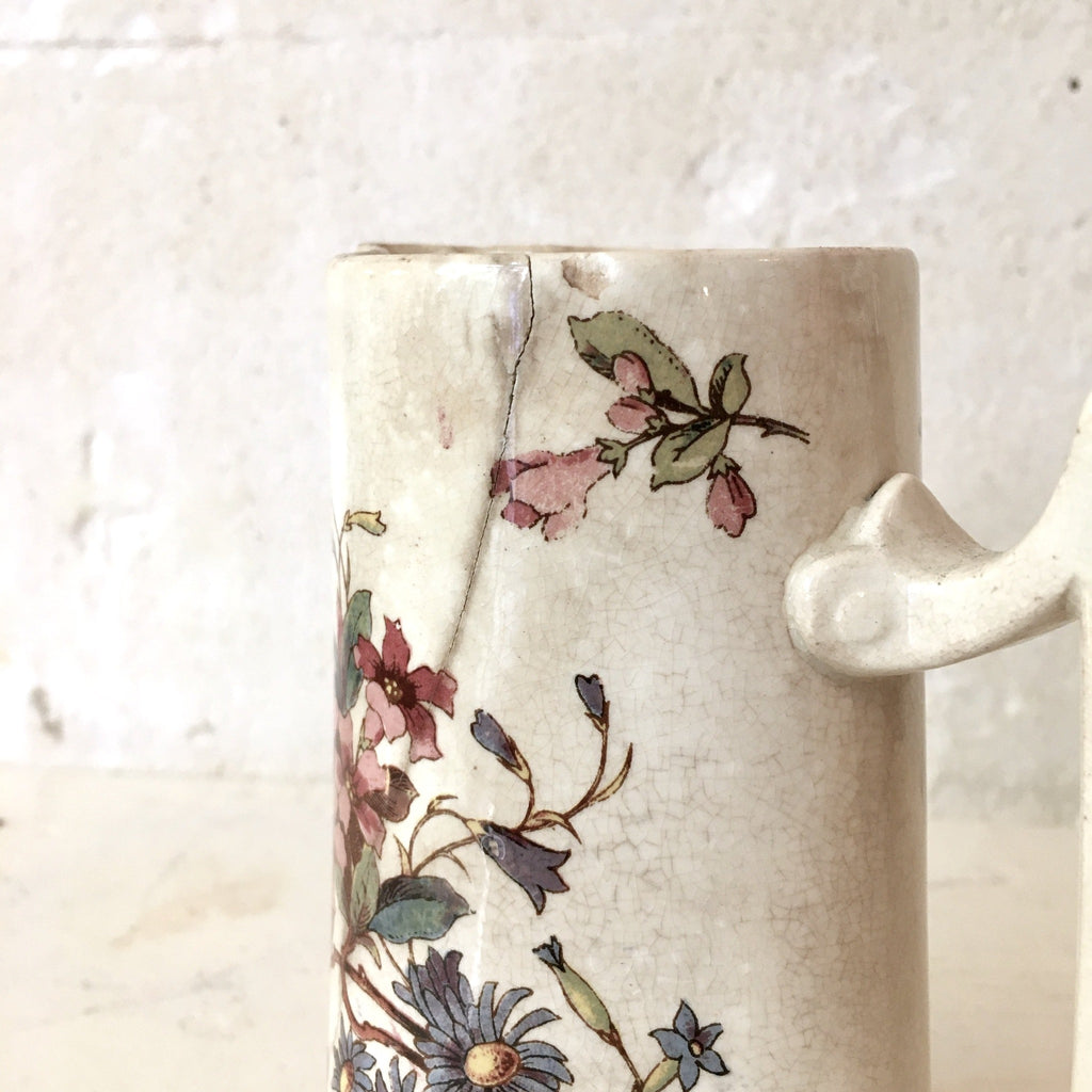 Petite cruche Art Nouveau Sarreguemines