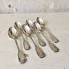 Ensemble de 6 petites cuillères en métal argenté