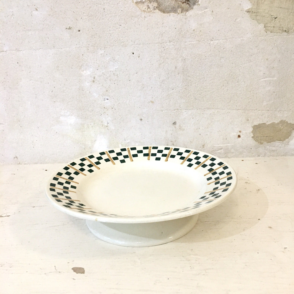 Présentoir à gâteaux en faïence Chantilly Terre de Fer HBC