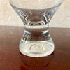 Paire de verres en cristal pieds boule