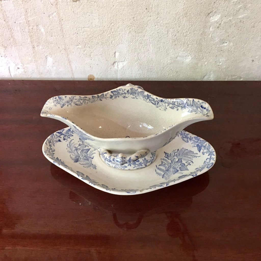 Saucière en faïence Liseron FF Pexonne