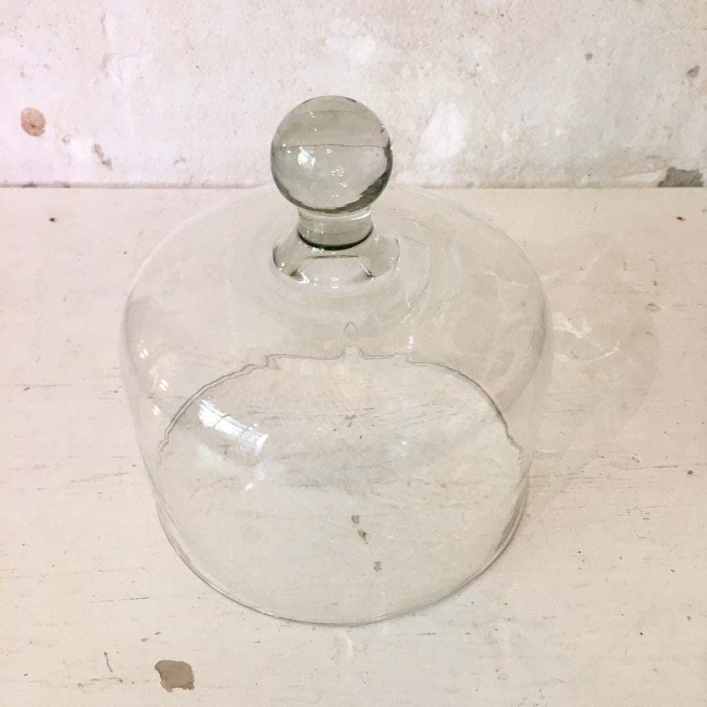Petite cloche ronde en verre