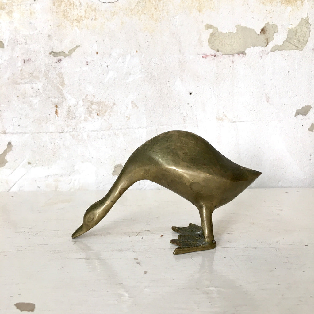 Canard debout en laiton