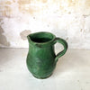 Pichet en grès émaillé vert