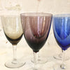 Ensemble de 5 verres colorés en cristal