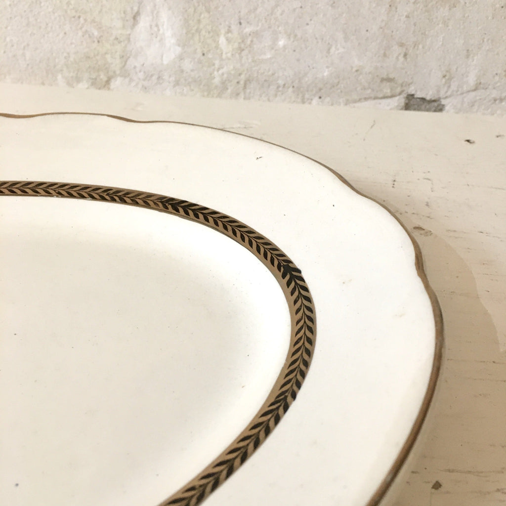 Plat oval " Turenne " Digoin Sarreguemines