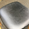 Chaise scandinave vintage bois et skaï noir