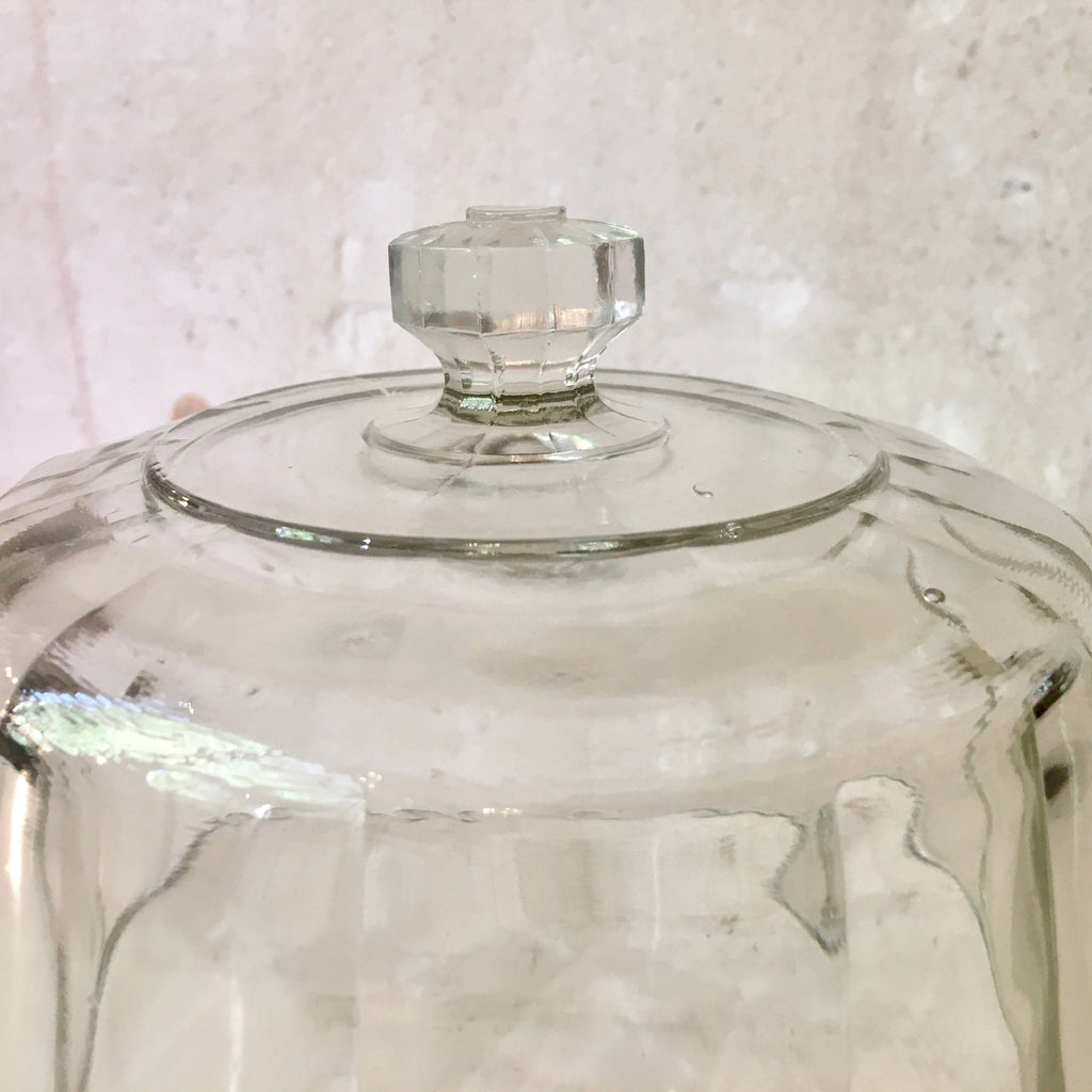 Cloche en cristal côtelé (12 faces)