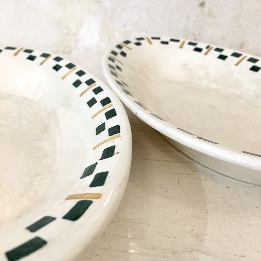 Ravier oval Chantilly Terre de Fer HBC en faïence