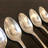 Lot de 6 petites cuillères Argental monogrammées