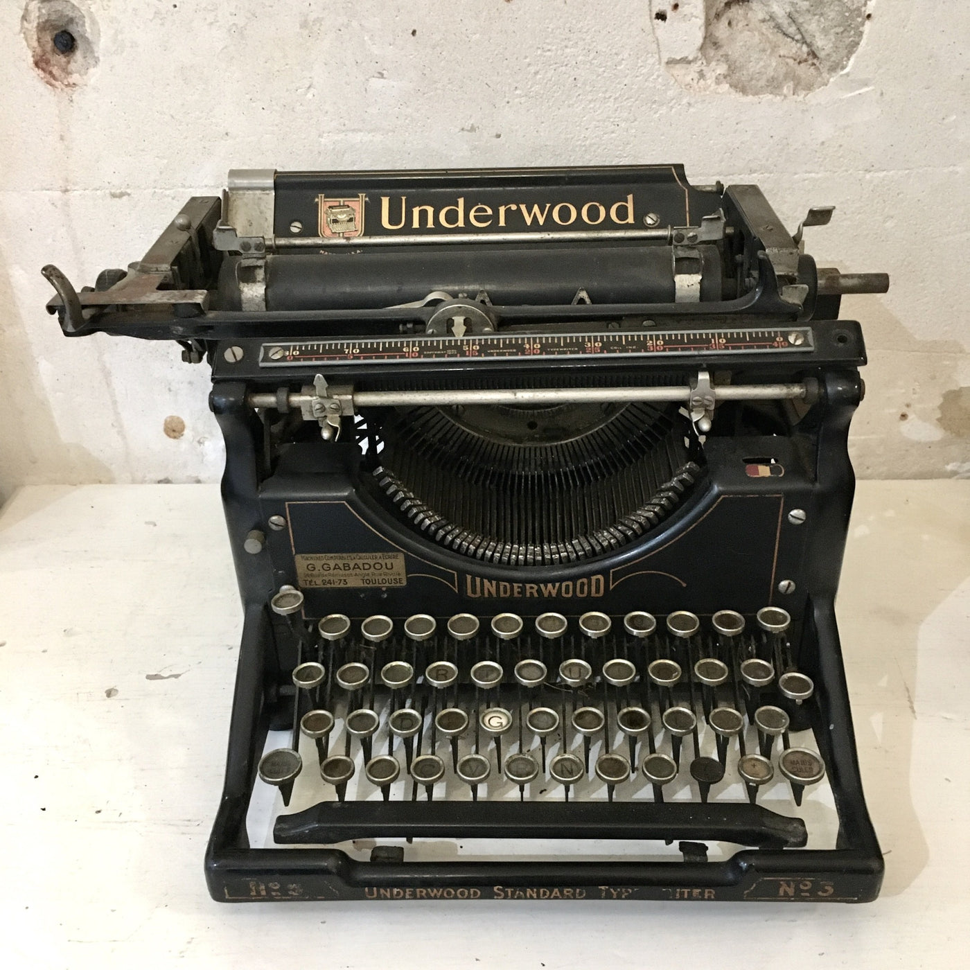 Machine à écrire Underwood 1900 -1915