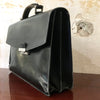 Cartable cuir Prada noir