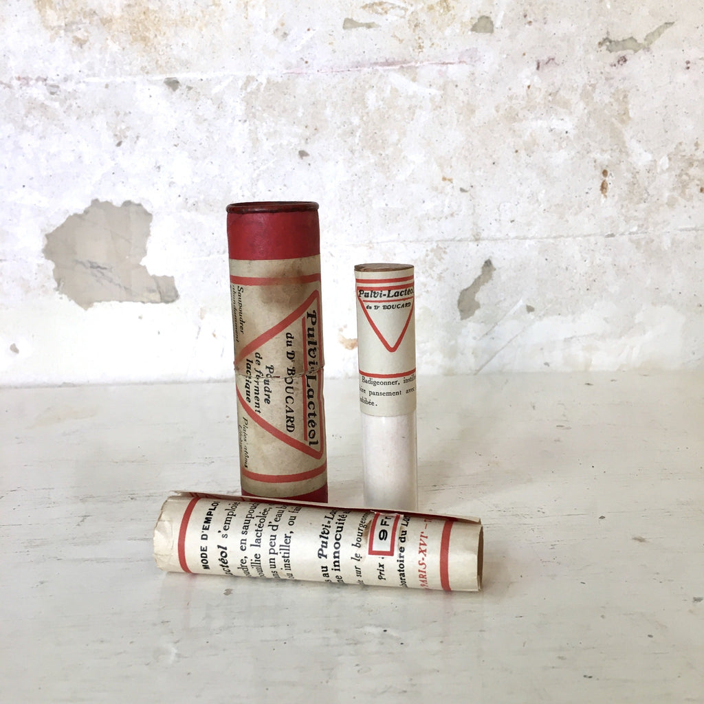 Ancienne boîte de médicaments avec flacon d'origine- Pulvilactéol