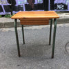 Bureau d'enfant en bois pieds tubulaires