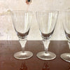 Lot de 4 verres à pied en cristal